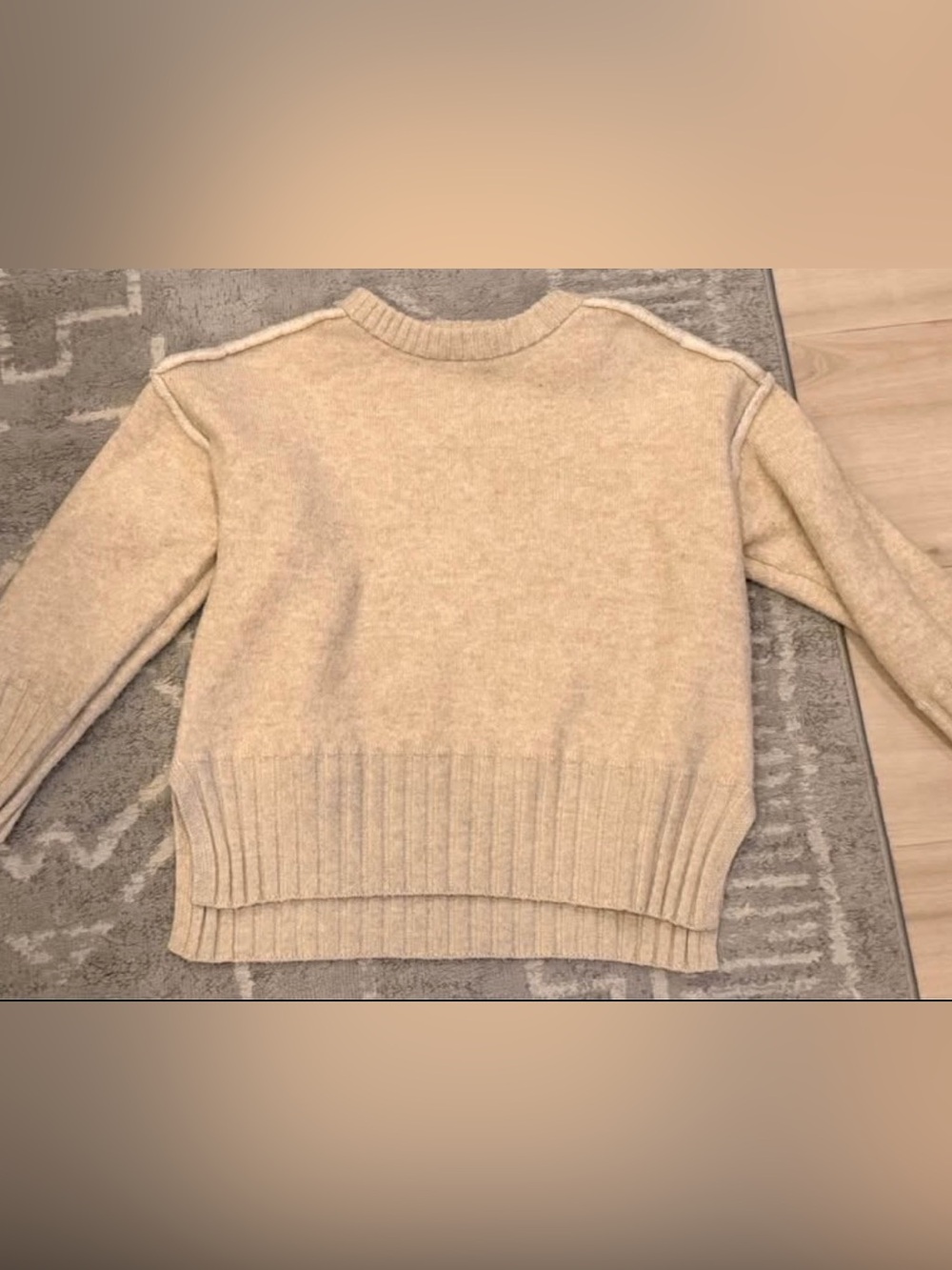 Maurices Cream Crewneck Pullover Sweater